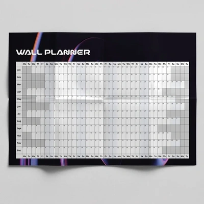  A1 - Custom - Printed - Folded - Wall - Planners