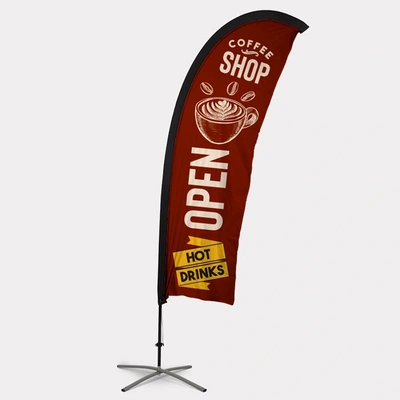  Feather - Straight - Bottom - Flag
