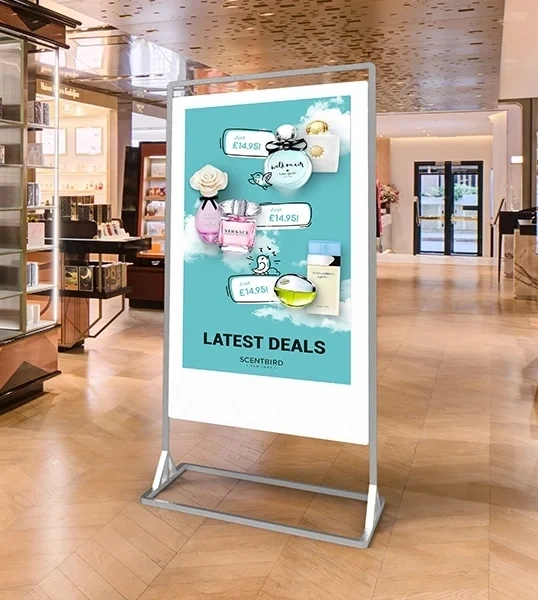  Retail - Superslim - Freestanding - Double - Sided - Digital - Posters