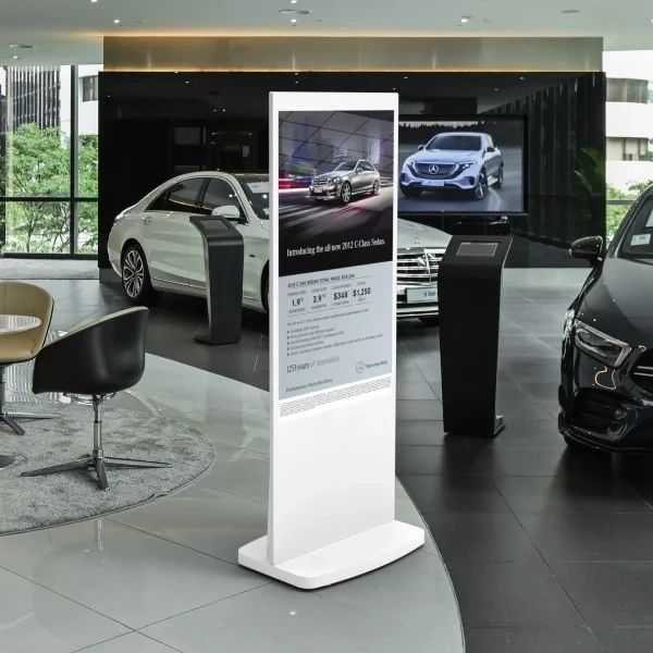  50inch - Freestanding - Digital - Display - Poster - White - Car - Showroom - Display