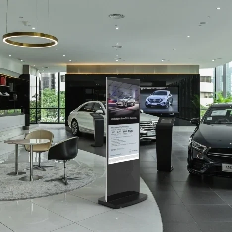  50inch - Freestanding - Digital - Display - Poster - Black - Car - Showroom - Display