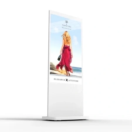  50inch - Freestanding - Digital - Display - Poster - White - Front